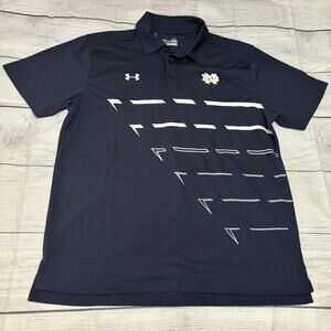 Under Armour Notre Dame Fighting Irish Mens Size XL Polo Shirt Casual Golf